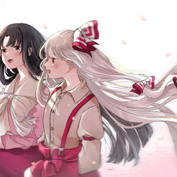 This is a pixiv picture whose title is てるもこデート.