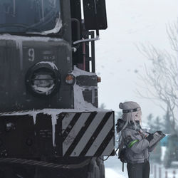 This is a pixiv picture whose title is 🚚.