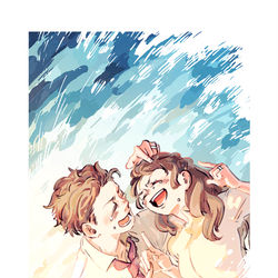 This is a pixiv picture whose title is この朝まで.