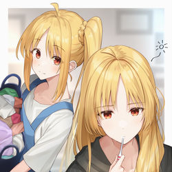 This is a pixiv picture whose title is 伊地知姉妹.
