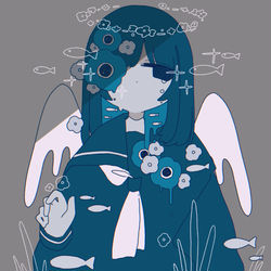This is a pixiv picture whose title is 焦燥.
