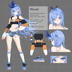 This is a pixiv picture whose title is Minah reference.