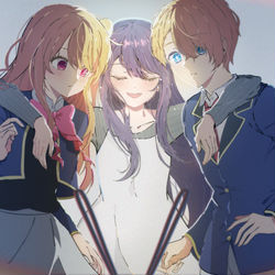 This is a pixiv picture whose title is 愛してる.