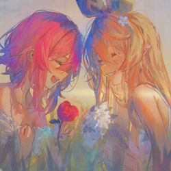 This is a pixiv picture whose title is Pomu and Rosemi.