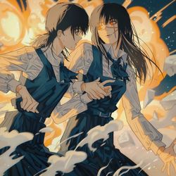 This is a pixiv picture whose title is “在爆炸声中狂欢吧💥”.