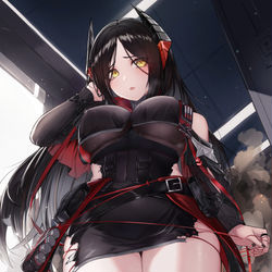 This is a pixiv picture whose title is 伊内丝 被w炸后.