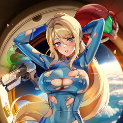 This is a pixiv picture whose title is Samus.