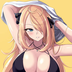 This is a pixiv picture whose title is すごいビキニのシロナさん.