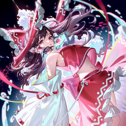 This is a pixiv picture whose title is 水霊夢.