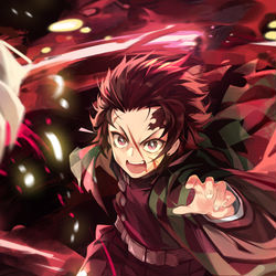 This is a pixiv picture whose title is #9.『竈門炭治郎のうた』.