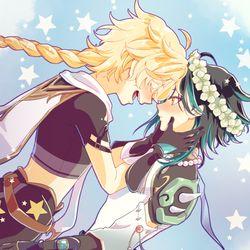 This is a pixiv picture whose title is 魈誕.