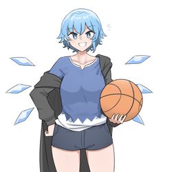 This is a pixiv picture whose title is Tomboy Cirno.