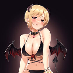This is a pixiv picture whose title is 誕生日の小悪魔夕美ちゃん.