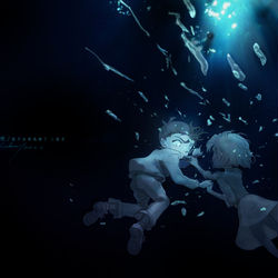 This is a pixiv picture whose title is 呼吸.