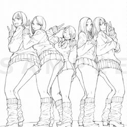 This is a pixiv picture whose title is 90年代ＪＫ.