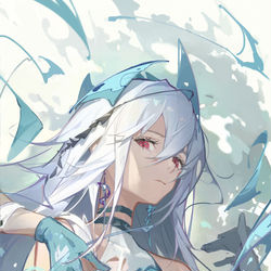 This is a pixiv picture whose title is 浊心斯卡蒂.