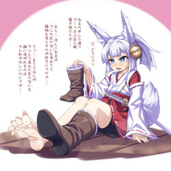This is a pixiv picture whose title is 【オリキャラ落書き】白刃さん。.