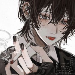 This is a pixiv picture whose title is punk rock.