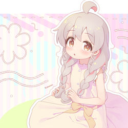 This is a pixiv picture whose title is みつあみまひろちゃん.