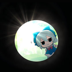 This is a pixiv picture whose title is ふもチルノ.
