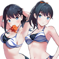 This is a pixiv picture whose title is 水着六花さん.