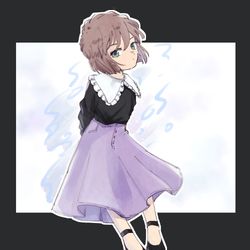 This is a pixiv picture whose title is 黒鉄の魚影.