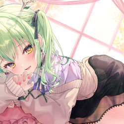 This is a pixiv picture whose title is 💚🌿.