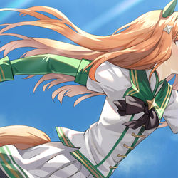 This is a pixiv picture whose title is サイレンススズカ.