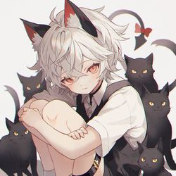 This is a pixiv picture whose title is Cats.