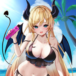 This is a pixiv picture whose title is 水着ちょこ.