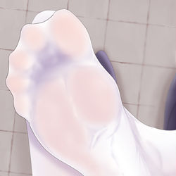 This is a pixiv picture whose title is ミカの足裏自撮り.