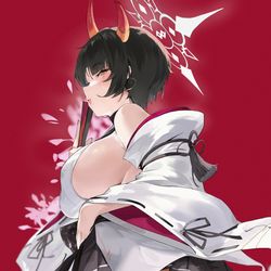 This is a pixiv picture whose title is 😈🌸.
