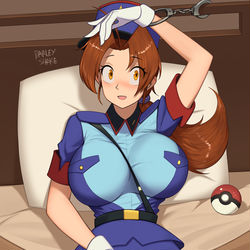This is a pixiv picture whose title is Officer Delia Ketchum.