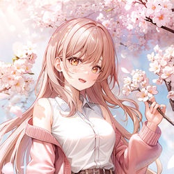 This is a pixiv picture whose title is 🌸.