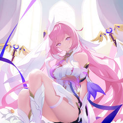 This is a pixiv picture whose title is 爱莉希雅 人之律者【新加修改版】.