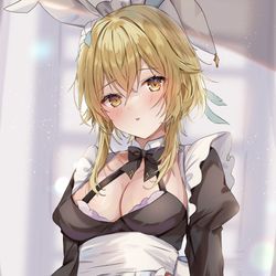 This is a pixiv picture whose title is メイドバニーな蛍ちゃん.