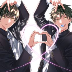 This is a pixiv picture whose title is ラブラブハッピー.