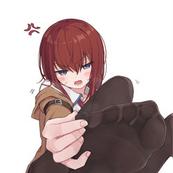 This is a pixiv picture whose title is 紅莉栖ちゃん「はぁ～？」.