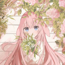 This is a pixiv picture whose title is うさみみ.