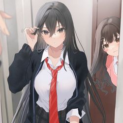 This is a pixiv picture whose title is 身だしなみチェック.