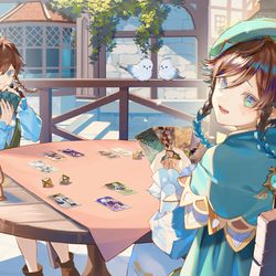 This is a pixiv picture whose title is HoYoFair2023春参加作品.