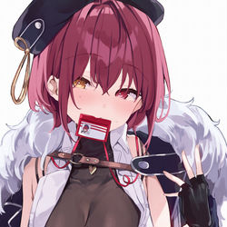 This is a pixiv picture whose title is マリン社長.