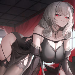 This is a pixiv picture whose title is ✠Lützow✠.
