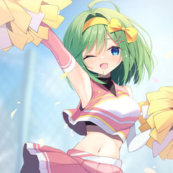 This is a pixiv picture whose title is チアガールエミちゃん.