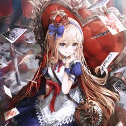 This is a pixiv picture whose title is 不思議の探求者・アリス.