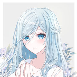 This is a pixiv picture whose title is ハーフアップ雫さん.