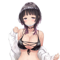 This is a pixiv picture whose title is 「見たいって...言うから...」.