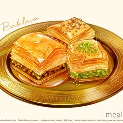 This is a pixiv picture whose title is バクラヴァ.