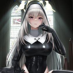 This is a pixiv picture whose title is 覚悟　サクラコ様.