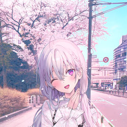 This is a pixiv picture whose title is ごめんごめん！待った？🙏💦.